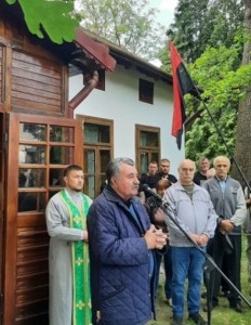 Виступає полковник Петро КОСТЮК - Голова Львівської обласної організації Спілки офіцерів України